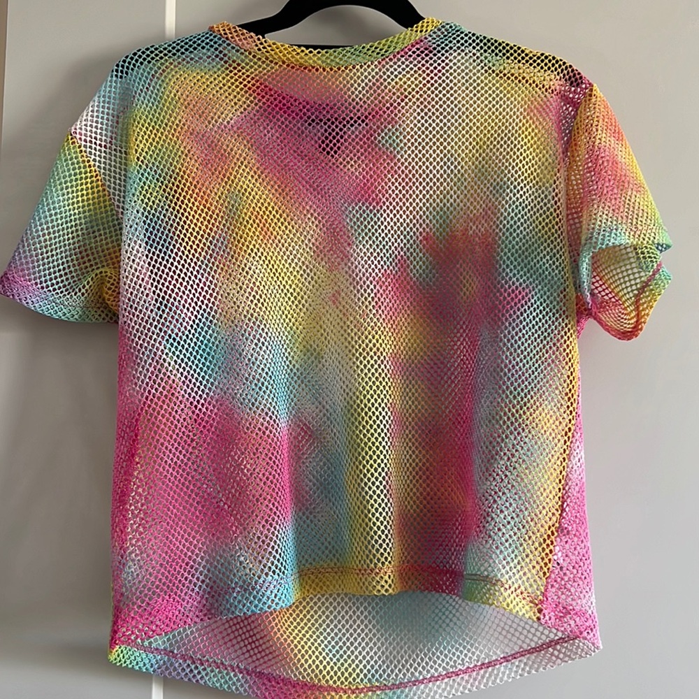 Rainbow mesh shirt